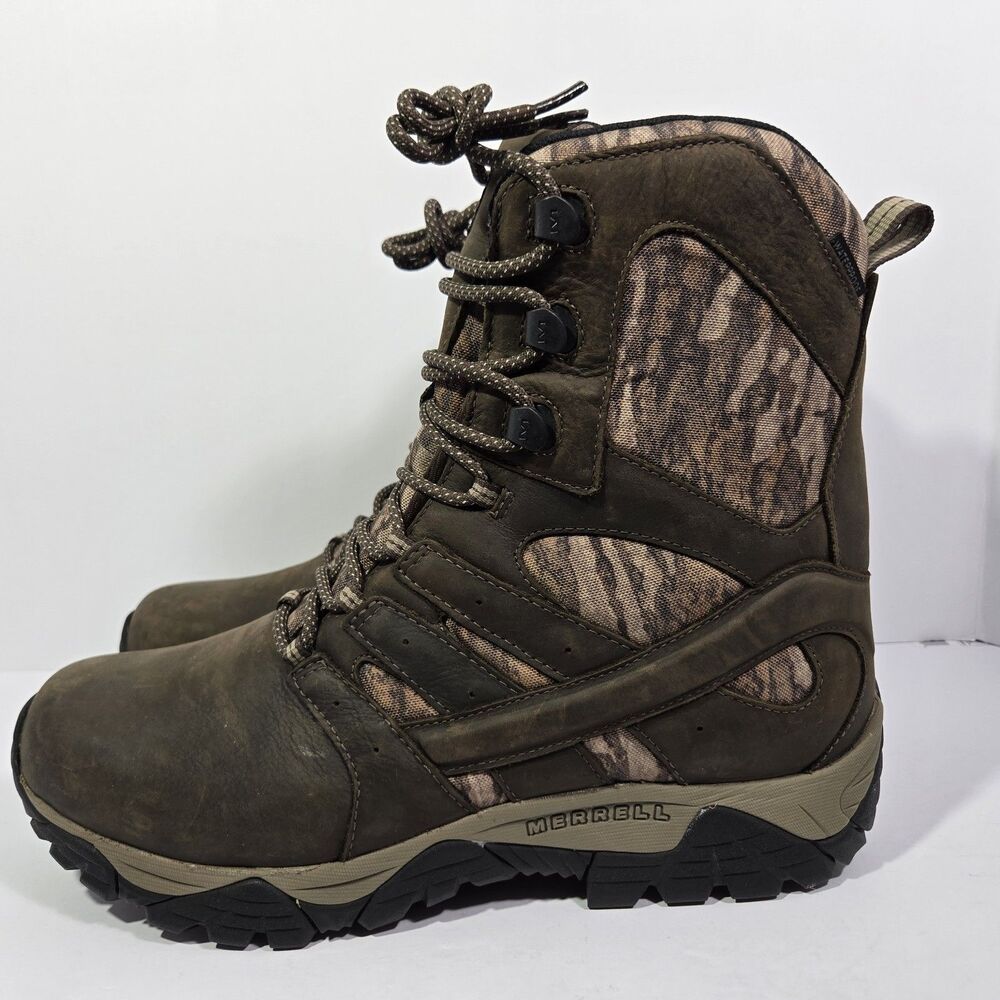 Size 13 M Merrell J003683 Mens Moab 2 Timber 8in Waterproof Work Leather Boots
